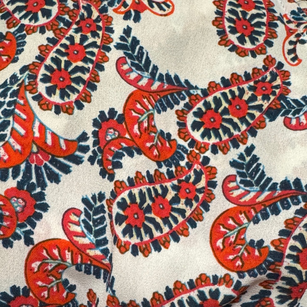 Collective Concepts Red, Blue, and Cream Maxi Dress - Picture 5 of 5